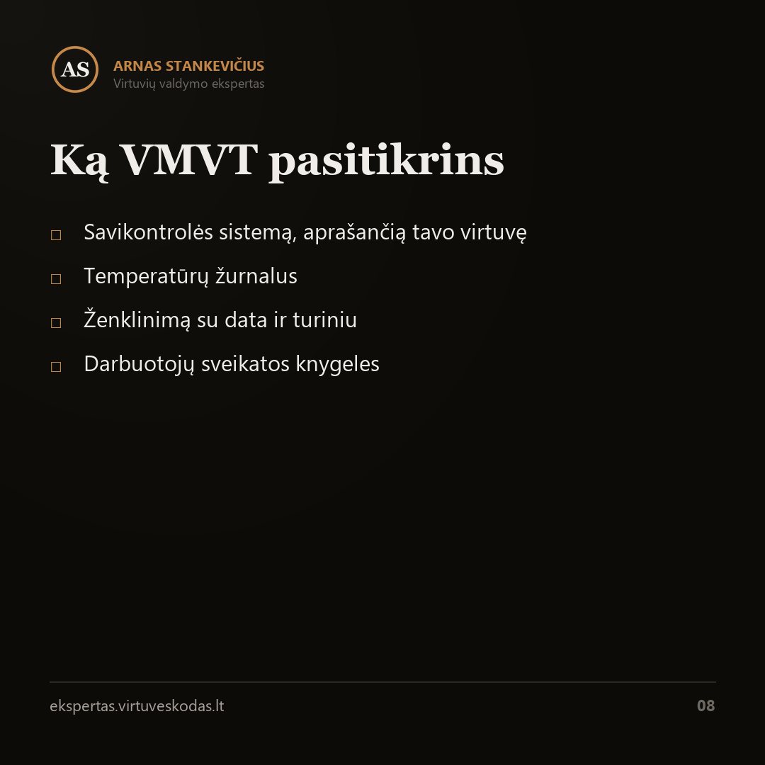 Kaip pasiruošti VMVT patikrai, kol inspektorius dar neatėjo — svarbiausias skaičius